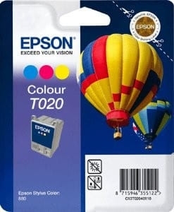 Epson C13T02040110 T020 картридж для Stylus Color 880 оригинал ресурс 35ml 300 страниц color - фото - 1
